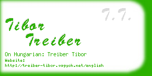 tibor treiber business card